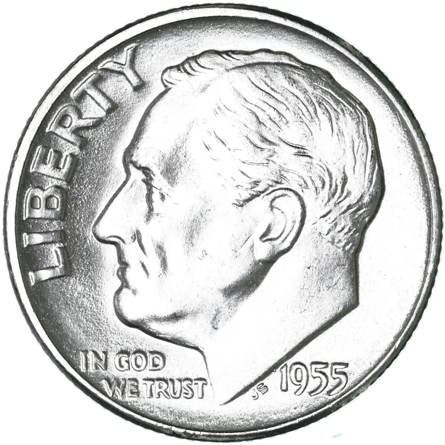 ✅ GEM BU 1955-S Roosevelt Dime 90% Silver UNCIRCULATED 10c Coin From OBW Roll