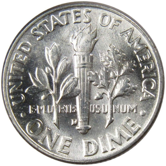 ➡️ 1956-D Roosevelt Dime BU GEM UNCIRCULATED Mint State 90% Silver Coin From OBW