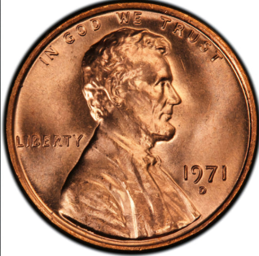 1971 D Lincoln Memorial BU Brilliant Uncirculated 1C From 🔥OBW Bank Roll🔥