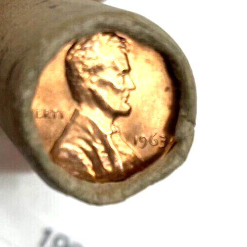 ✅ 1963-P BU GEM BRILLIANT UNCIRCULATED Lincoln Memorial Cent From OBW Bank Coin