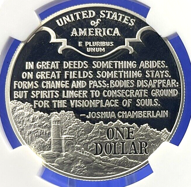 ✅1995-S  🎯 CIVIL WAR Commemorative Silver Dollar PCGS PR 69 DEEP CAMEO 🏵