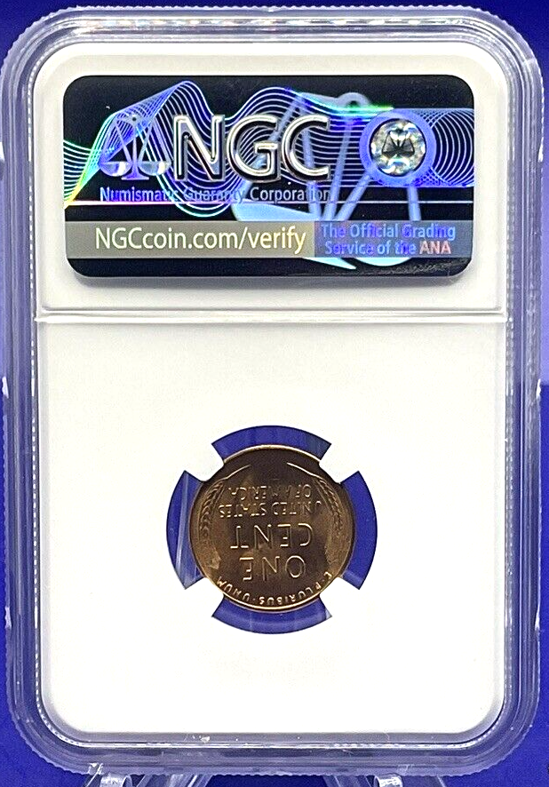 ⭐️ 1949-S LINCOLN WHEAT CENT 1C NGC MS 66 RD 🔥 Fire Red Color UNCIRCULATED Coin