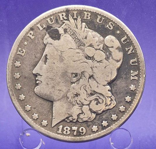 1879-CC Morgan Silver $1 Dollar Carson City $1 Full Liberty 2ND Year Better Date