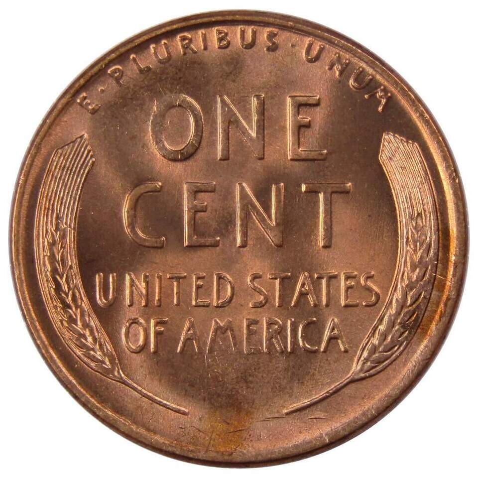 1952 D Lincoln Wheat Cent BU Brilliant Uncirculated 1C From OBW Bank Roll