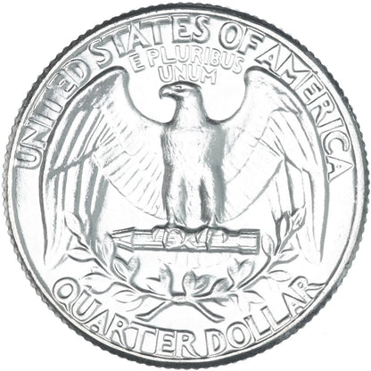 1964 P & D  Washington 90% SILVER Uncirculated 2 Quarter Set  BU Coins