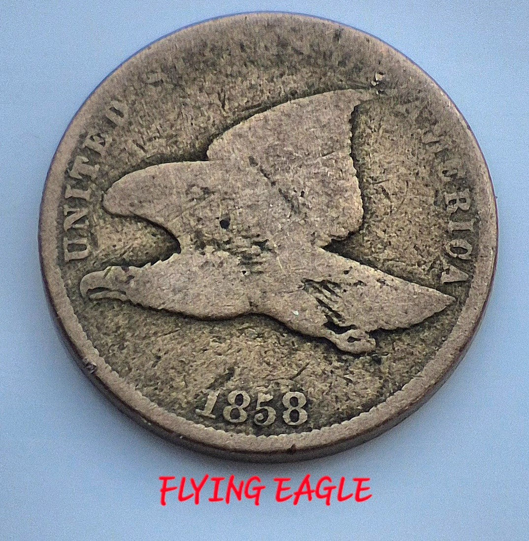 1856-2025 U.S. Sm 1C Set Flying Eagle, Indian, Wheat, Steel, Mem 1 & 2, Shield