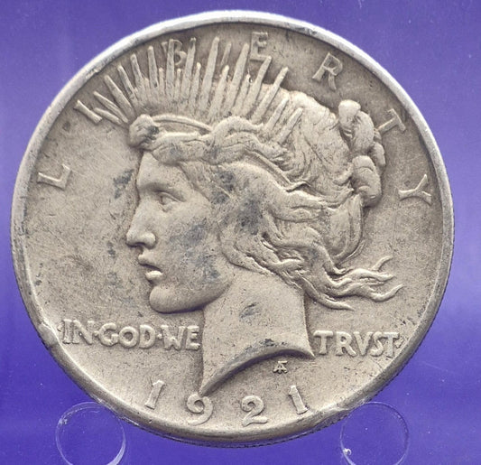 Rare 1921 Peace Dollar Popular Key Date First Year Issue Beautifully Circulated