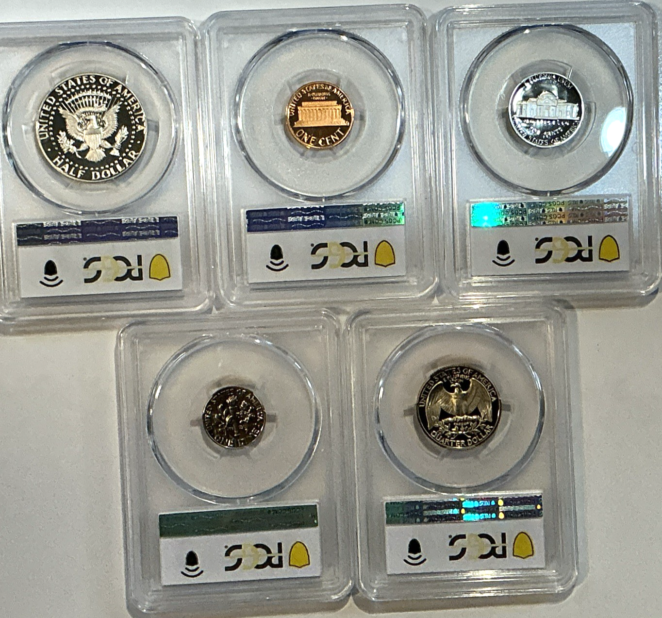 1979-S 5 Coin Proof Set PCGS PR69 DCAM "TYPE 1" Newly Graded Date Set