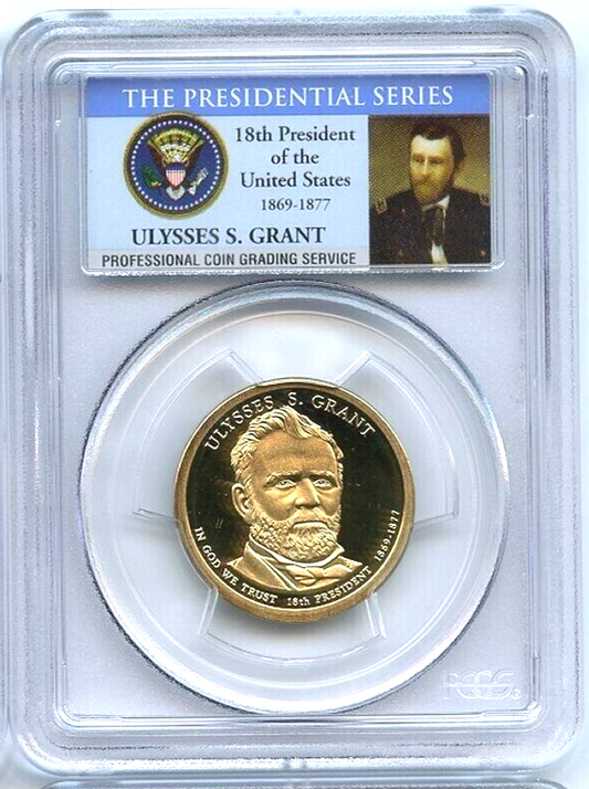 ✅ 2011-S $1 Ulysses S. Grant PCGS PR69 DCAM Presidential Dollar Coin Photo