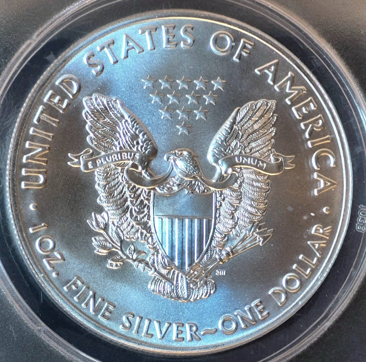 2016 American Silver Eagle One Dollar Coin Graded by ANACS as Near Perfect MS69