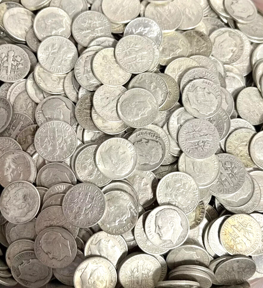 ✅ 90% Silver💰 Roosevelt Dimes - Random Year - Silver Stacking - Choose How Many