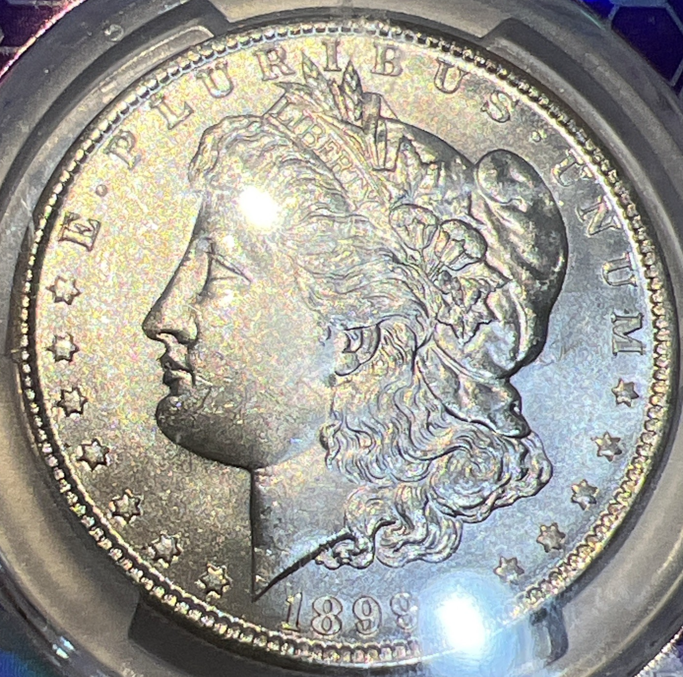 1899 O Morgan Silver Dollar MS63+ PCGS Uncirculated RARE Trader Bee BRIGHT SHINY
