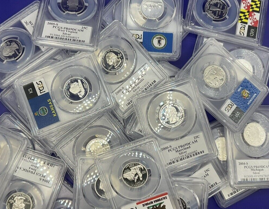 {3} 90% SILVER Proof Coins 💰 PCGS Graded PR69 U.S. Mint 💰 + QUANTITY Bonus