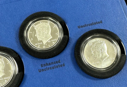 2014 50th Anniversary Kennedy Half Dollar Silver Coin Collection 4 Piece Set OGP