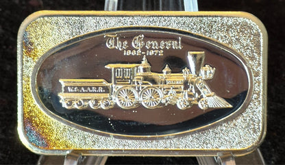 "The General" 15 Grains Vintage Silver Bar from The American Royal Mint, Toned