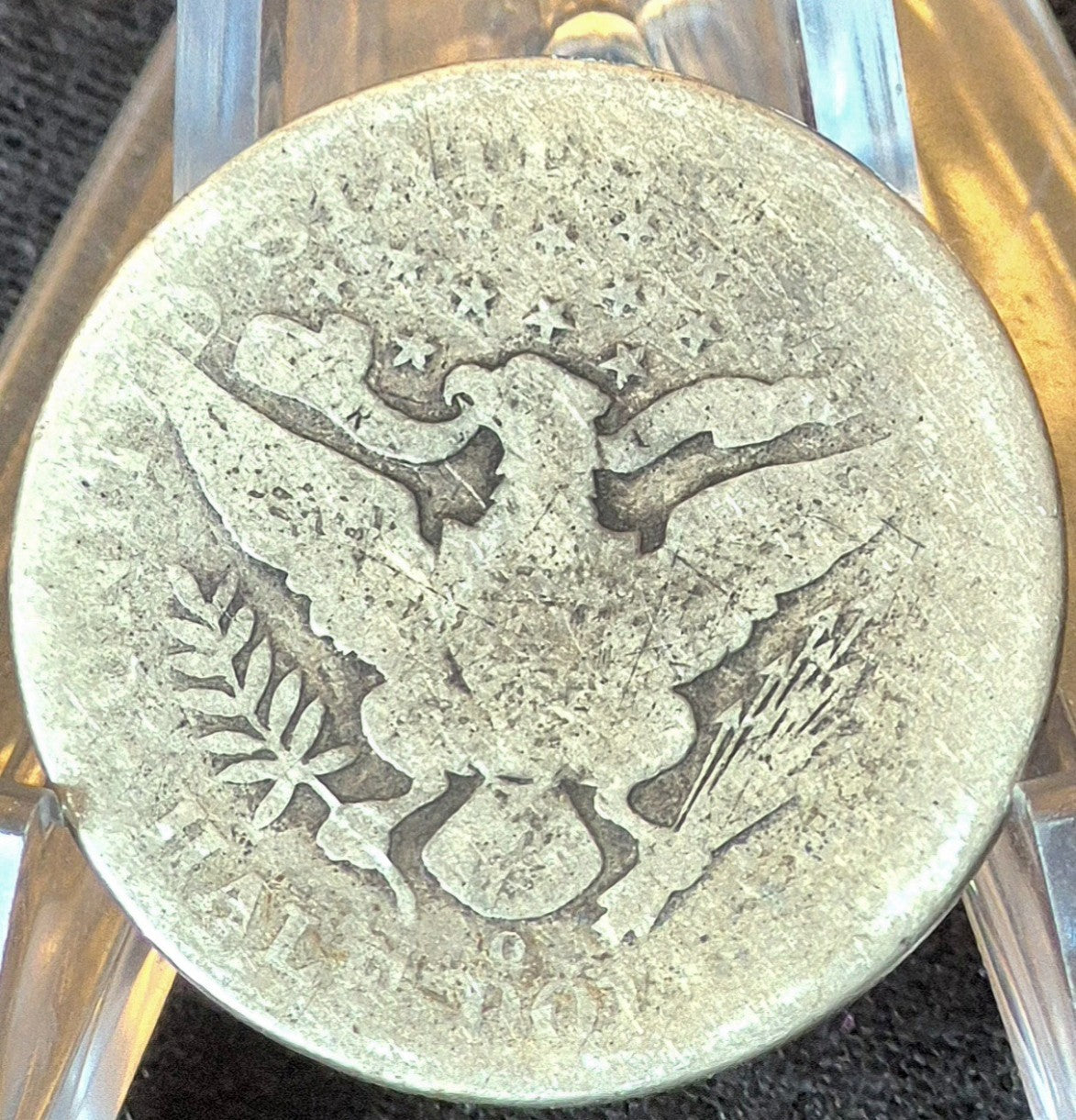 1896 New Orleans Barber Half Dollar 90% Silver 50C Good+ Partial Motto
