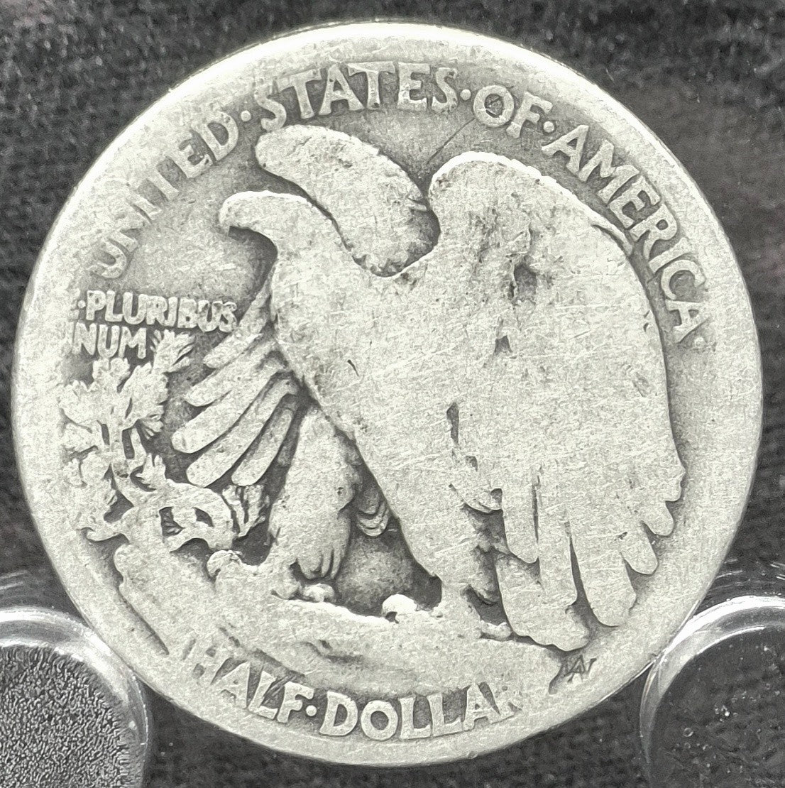 1916D Walking Liberty 90% Silver Half Dollar First Yr Obv Mint Mark Better Date
