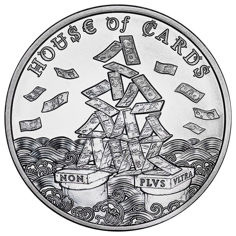 2022 - 2oz .9999 Silver - The Awakening Series - House of Cards Collectible Coin