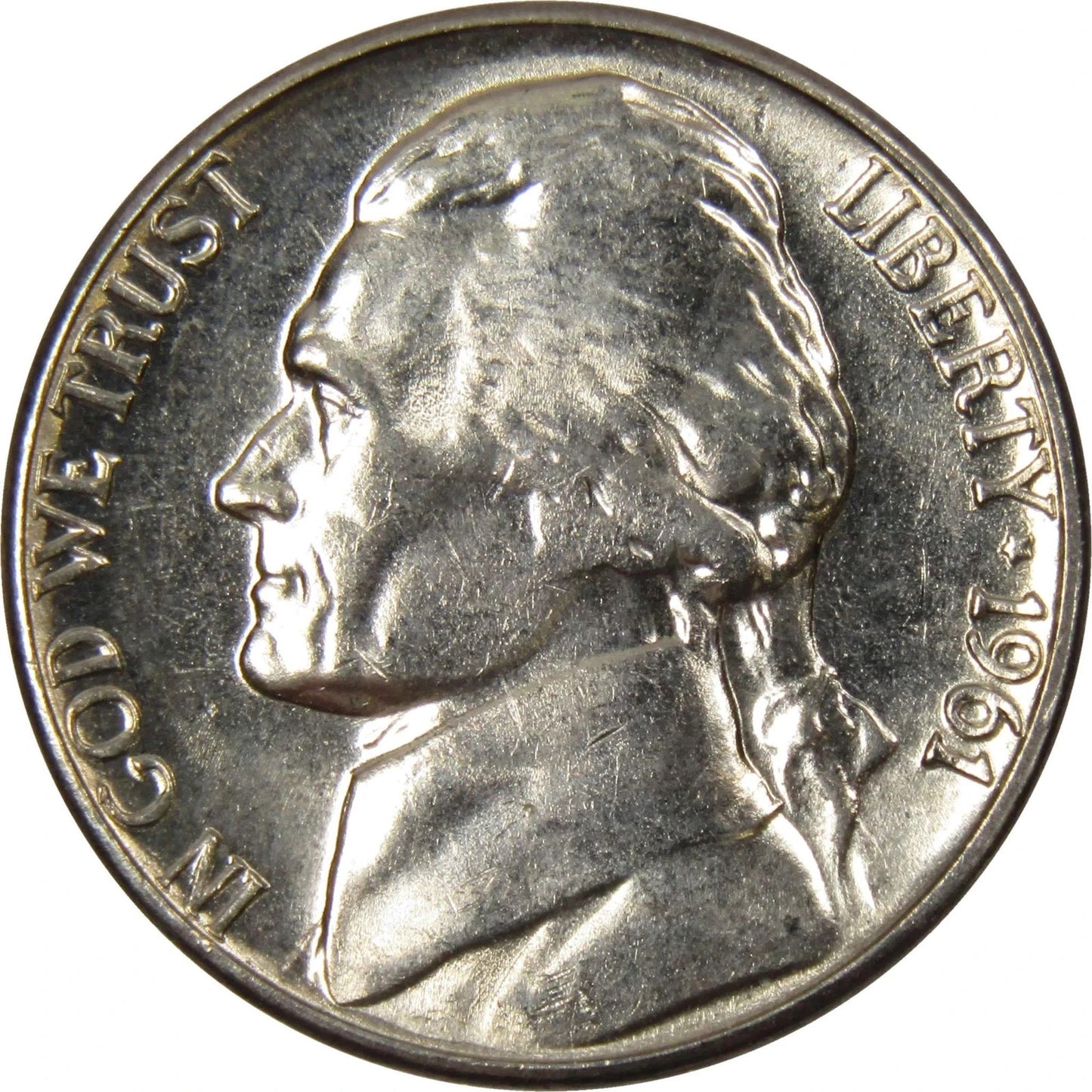 1961-D Jefferson Nickel Gem BU From Original Roll OBW UNCIRCULATED GEM 5c Coin