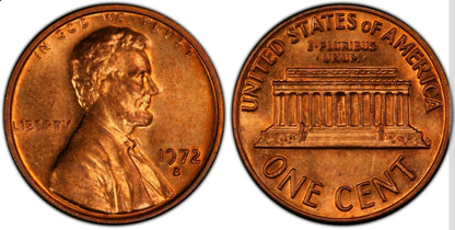 1972 S Lincoln Memorial BU Brilliant Uncirculated 1C From 🔥OBW Bank Roll🔥