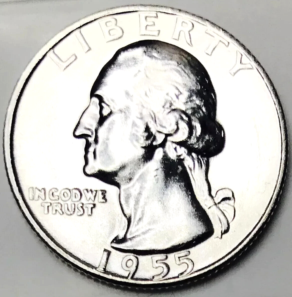 ⭐️KEY DATE⭐️1955-D⭐️90% Silver Washington Quarter⭐️GEM BU⭐️Blast White⭐️