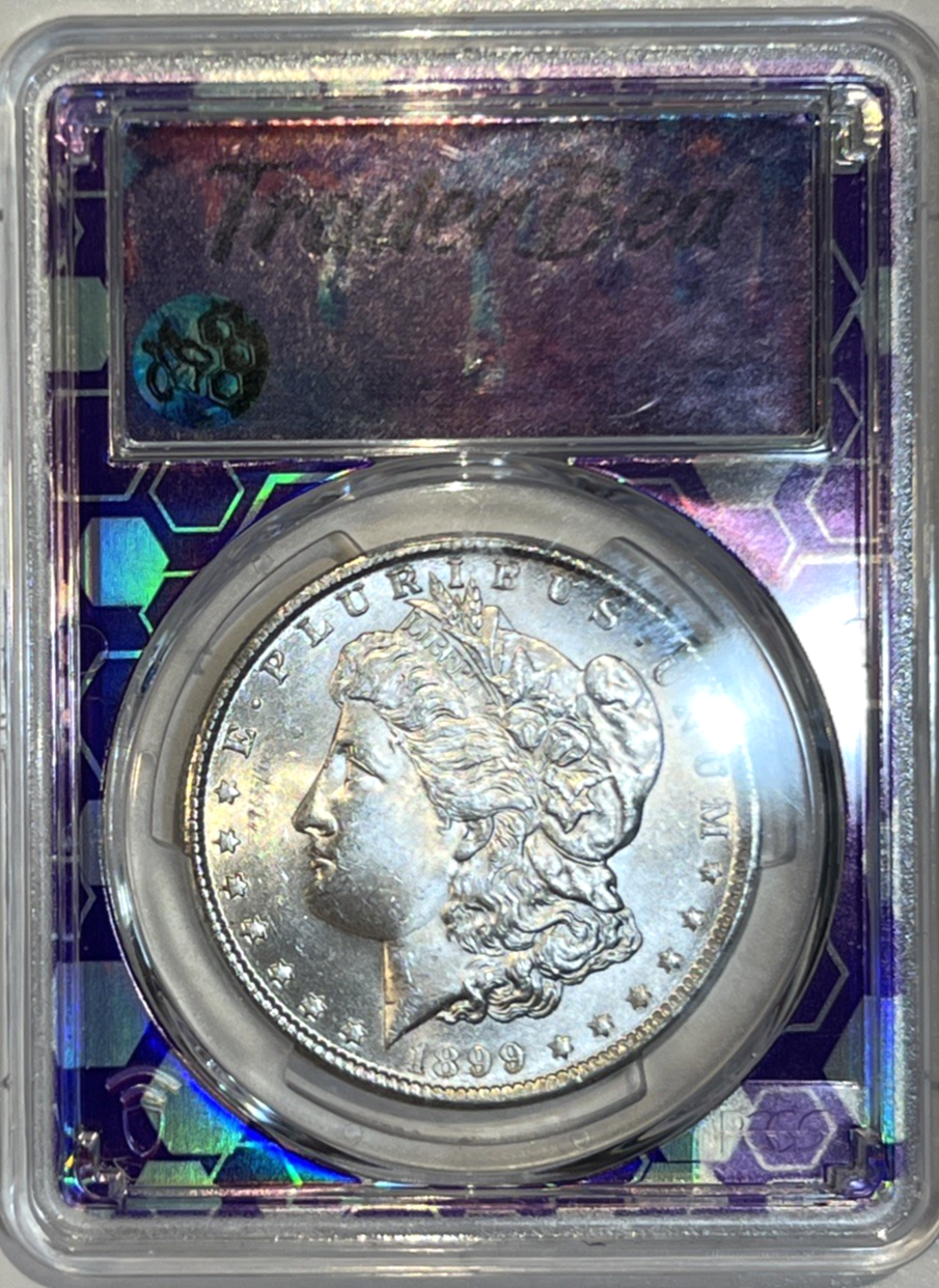 1899 O Morgan Silver Dollar MS63+ PCGS Uncirculated RARE Trader Bee BRIGHT SHINY