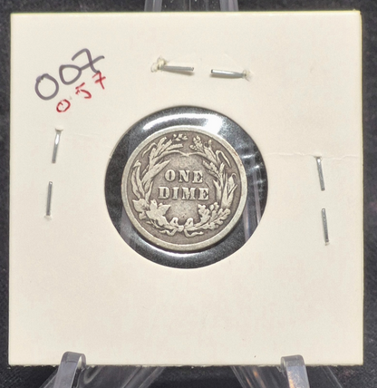 1898 Barber Dime 🥈90% Silver🥈Good Detailed Circulated Condition