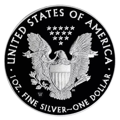 2020-W Proof $1 American Silver Eagle Box, OGP & COA 1 oz Silver Coin in Capsule