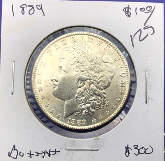 1889 Morgan 90% Silver Dollar BU Gem Shiny, Bright UNCIRCULATED Coin