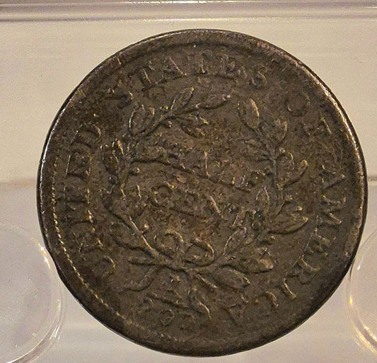 1805 Large 5 With Stems Draped Bust Half Cent VG-Fine Features Rotation Error
