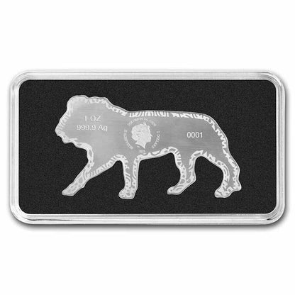2021 Silver .9999 Animals of Africa: African Lion  + Presentation Box