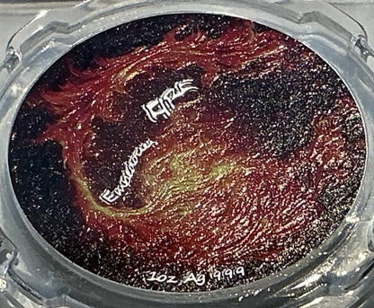 ✅  .999 Silver  2024 Singapore Empedocles Four Elements Fire 1 ozt Medal MS70