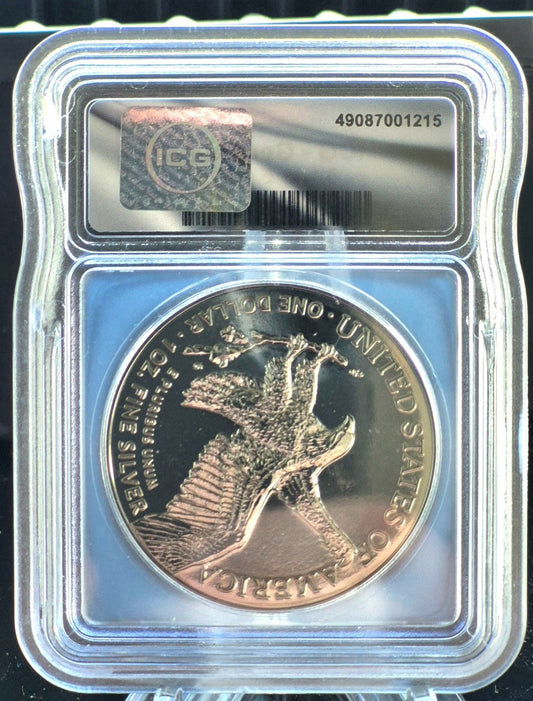 2024 ICG American Silver Eagle Black Ruthenium Edition. 1 oz Silver **1 of 500**