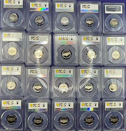 {3} Jefferson Nickels 5c PROOF COINS🔥 PCGS ONLY PR69DCAM💰 25+ Years Old  ✅