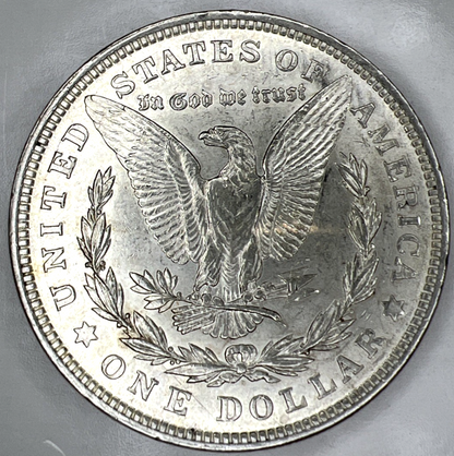 1921 UNCIRCULATED  Morgan GOLDEN TONING OBVERSE 90% Silver $1 Dollar Coin