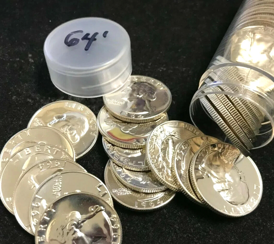 ✅ PROOF 1964 P Washington Quarter GEM BRILLIANT UNCIRCULATED 90% Silver Coin ✅