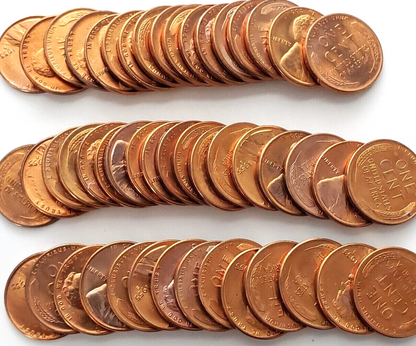 ✅ 1955-S Lincoln Wheat Cent Choice BU 1c BRILLIANT UNCIRCULATED From OBW Roll