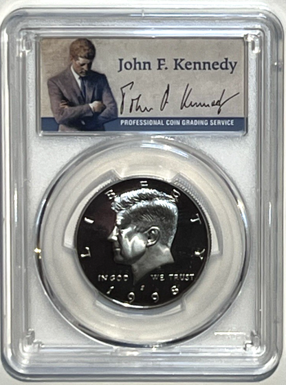 1998-S Kennedy Half Dollar Proof PCGS PR69DCAM John Kennedy JFK Label Signature