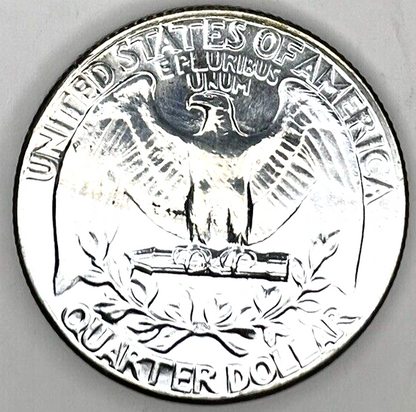 🔥 1962 P GEM BU Washington 90% Silver Quarter US Treasury From OBW Roll Coin