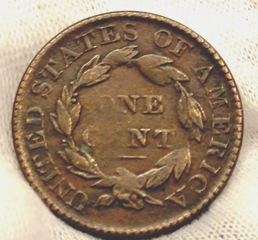 1830 Coronet Large Cent Large Letters Variety Fine Features Circ Condition
