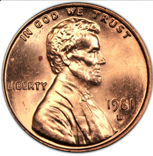 1981 Denver Memorial BU Brilliant Uncirculated 1C 🔥From OBW Bank Roll🔥