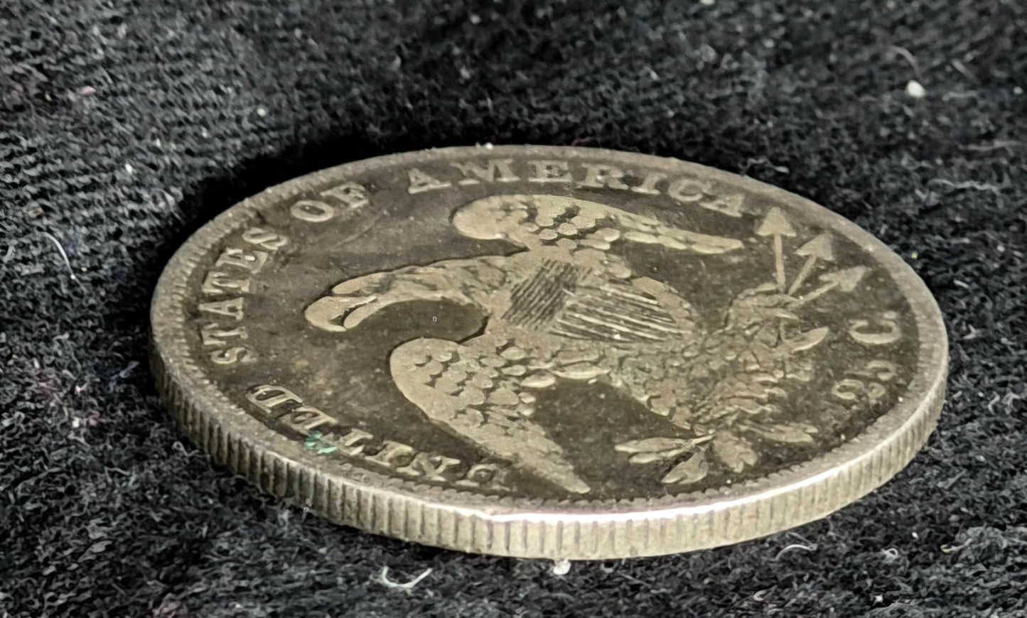 1836 Capped Bust Quarter 90% Silver Type Two Full Rims Very Fine Sharp Details