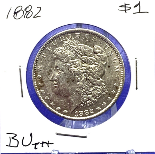 1882 Morgan 90% Silver Dollar Gem UNCIRCULATED Well Struck Early Year
