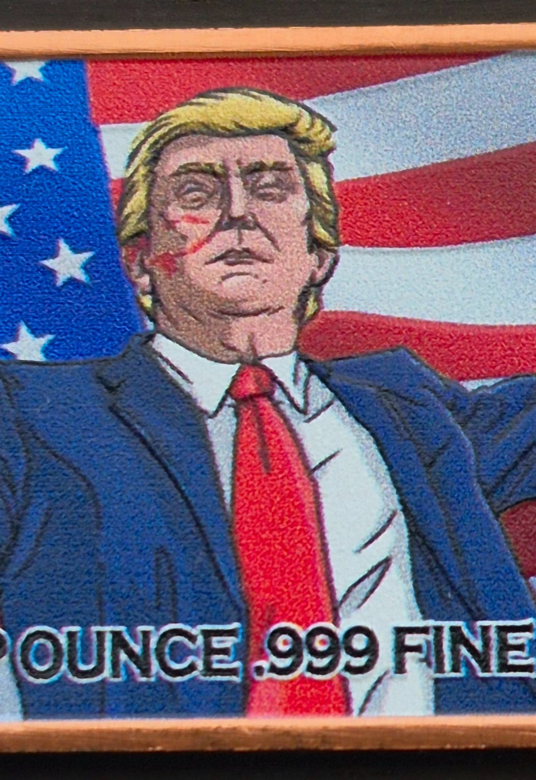 Set of (12) 1 oz Colorized Trump Copper Bars W/Tube KO TRUMP WINS Trump V. Biden