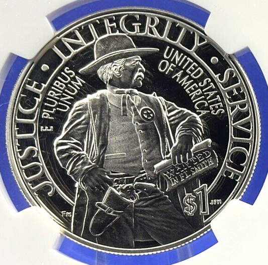 ✅ 2015-P  🎯 U.S. MARSHALS SERVICE Silver Dollar NGC PF 69  ULTRA CAMEO ER🏵