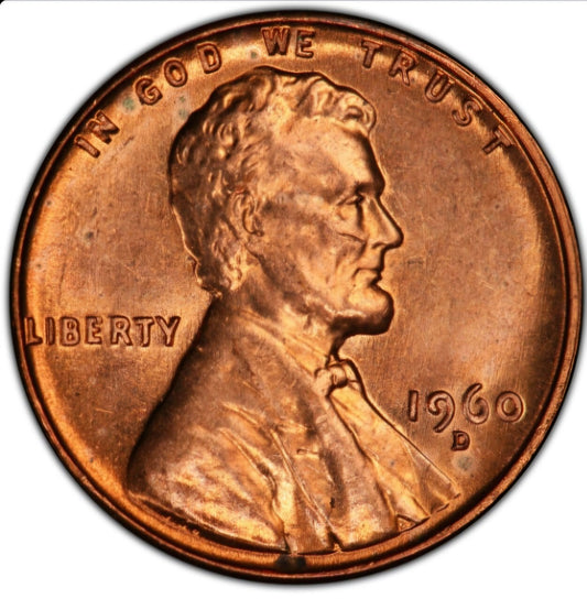 1960 D Memorial 😲Small Date BU Brilliant Uncirculated 1C 🔥From OBW Bank Roll🔥
