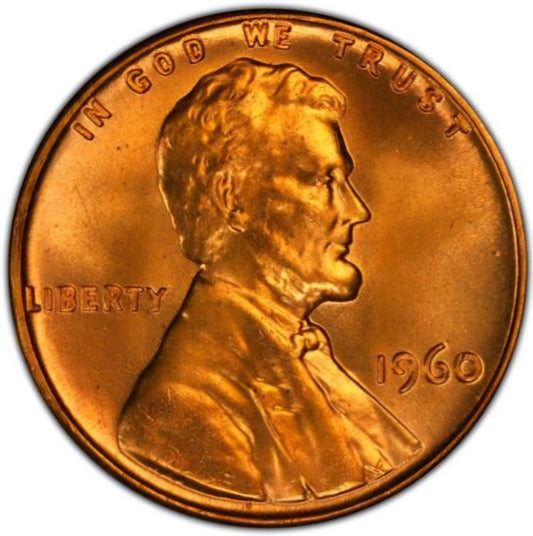 1960 P LARGE DATE Lincoln Memorial BU Brilliant Uncirculated 1C From OBW Roll🔥