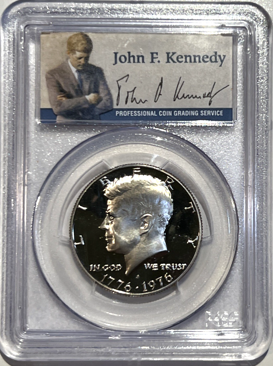 ⭐️ WOW ⭐️ 1776-1976 PROOF ⭐️ JFK SIGNATURE LABEL  PCGS PR69DCAM ⭐️ SUPERB GEM ⭐️