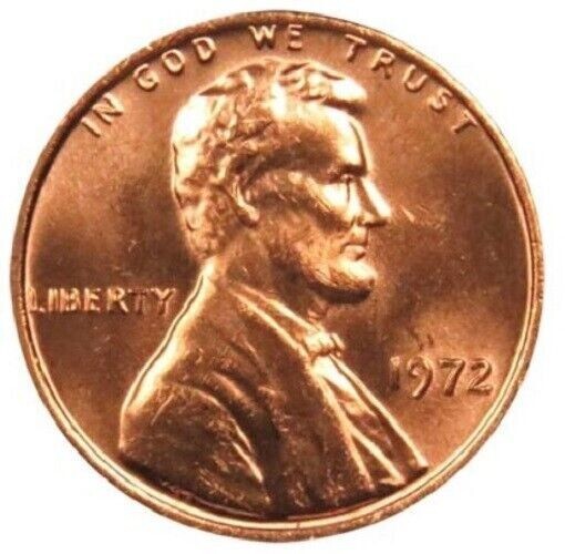 ✅ 1972 P Lincoln Memorial Penny BU 1c BRILLIANT UNCIRCULATED From OBW Roll