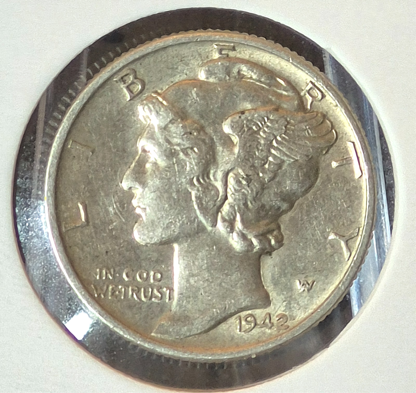 1942-P Mercury Dime AU Features 90% Silver 10c
